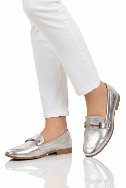 Aspor Silver Women's Ballerinas