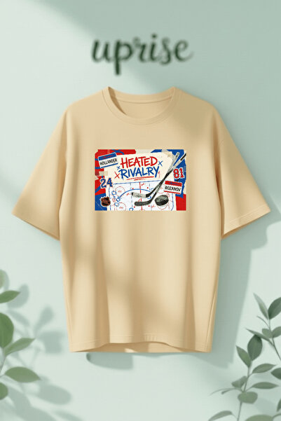 Vordevia Heated Rivalry Hollander Rozanov 81 24 Printed Cotton Lu Oversized T...