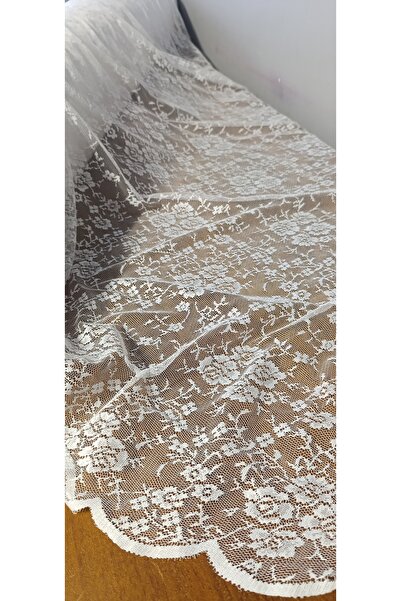 River Fabrics Lace Floral Pattern White
