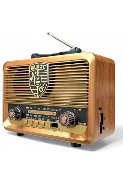 ataşbey RT-720 Klasik Retro , Solar Enerjili ,Nostalji Bluetooth/USB/Sd/ Rady...
