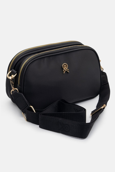 LikeMoon Women's Black Hand and Modern Design with Shoulder Bag Double Eyes