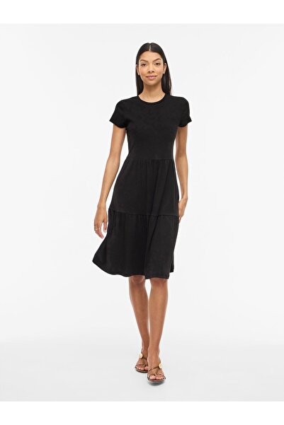 VILA Maxikleid VIHOLLIE Kurzärmeliges