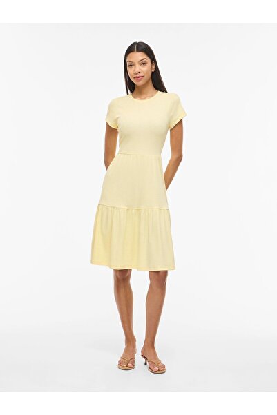 VILA Maxikleid VIHOLLIE Kurzärmeliges