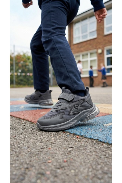 VELLINA Children's Lace-Up Single Velcro Unisex Sports Shoes 31-35