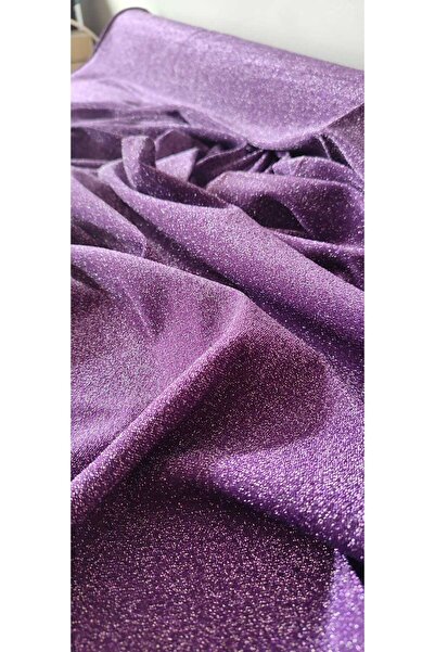 River Fabrics Lycra Glitter Knitted Fabric Purple