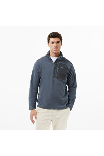 Helly Hansen Block Halfzip Polar Erkek Gri Sweatshirt