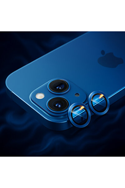 (SAFİR) SADECE İPHONE 13 UYUMLU (SAFİR) Kamera Lensi Koruyucu Premium Koruyucu...