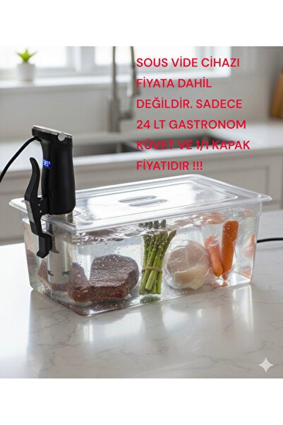 moontime alaçatı 2’li Set: Sous Vide Uyumlu Gastronom Kapak ve 200 ml Küvet