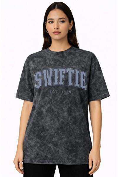 SEVBANO Taylor Swift Swiftie Singer Printed Unisex Oversized Vintage Washed T...