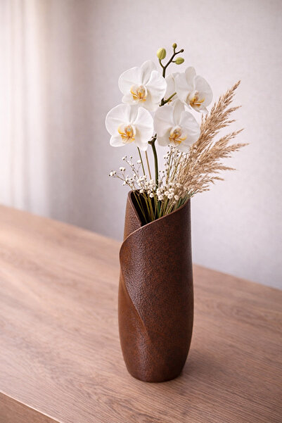 er3Dlume مزهرية ساند ويف الحلزونية المزخرفة – تصميم ديكور منزلي عصري ذو ملمس ...