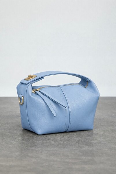 Çantacımstore Women's Archel Leather Clutch Bag Ice Blue