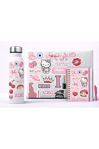 Limitless Design Pembe Girl Aesthetic Sticker Poster 22x30 cm – Hello Kitty, ...