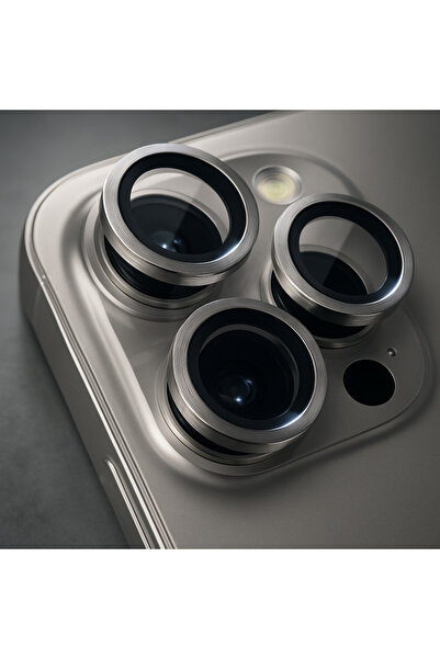 EskilikShop (SAFİR) SADECE İPHONE 15 PRO/PROMAX UYUMLU (SAFİR) Kamera Lensi K...