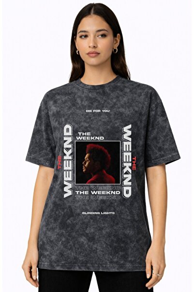 SEVBANO Die for You the Weeknd Rapper Singer Printed Unisex Oversized Vintage...