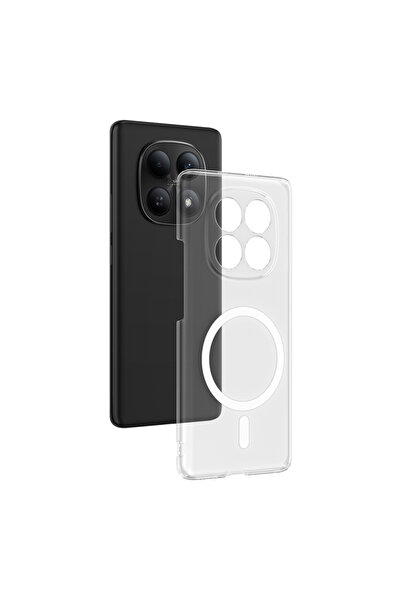 Redmi Note 15 4G And 5G Compatible Transparent Non-Yellowing Hard Thin Magsafeli London Cover
