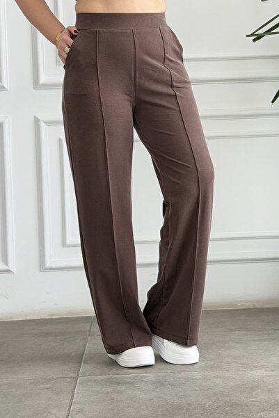 yb yağmur butik Cusătură cu nervuri pantaloni palazzo