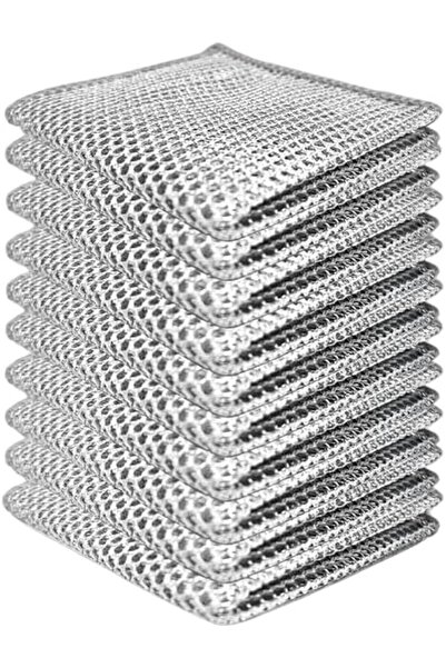 Arabest 10 Counts Non Scratch Wire Dishcloth Multipurpose Wire Dishwashing Ra...