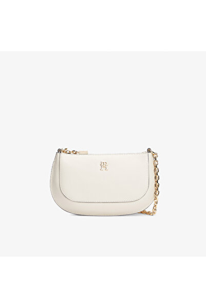 Tommy Hilfiger Glam Kadın Bej Çapraz Çanta