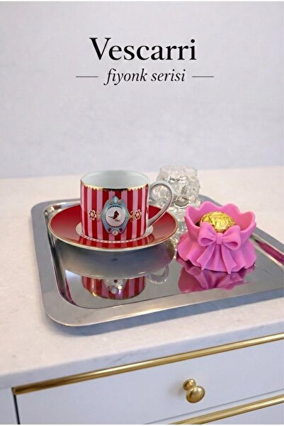 Vescarri 2’li Fiyonk Kahve Yanı Mini Lokumluk – Zarif Sunum Kasesi