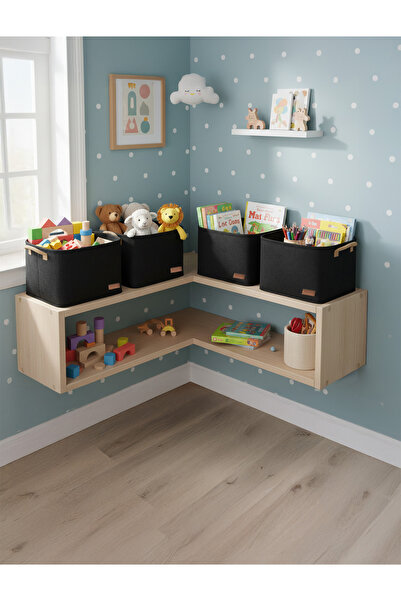 Saatistan 4'lü Büyük Boy Çamaşır ve Oyuncak Düzenleyici Sepet Seti