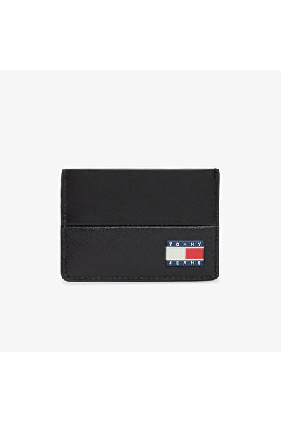 Tommy Hilfiger Men's Leather Black Wallet with Card Compartments