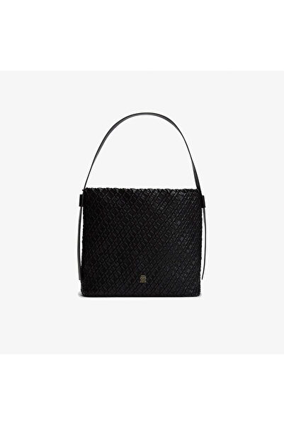 Tommy Hilfiger Braided Kadın Siyah El Çantası