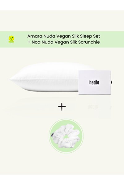 Amara Sleep Set %100 Cupro Vegan İpek Uyku Seti - Anti-Aging Yastık Kılıfı & Scrunchie