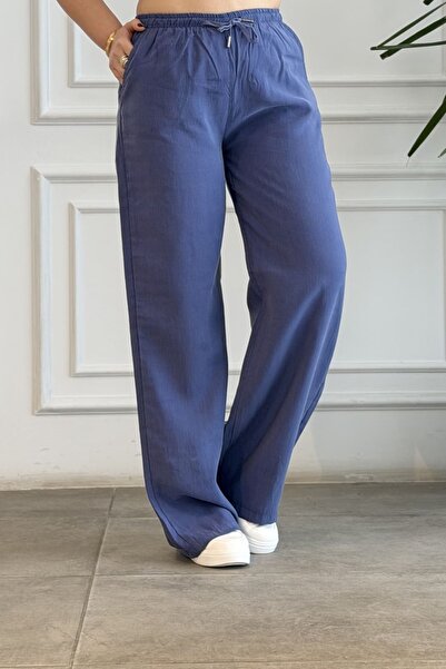 yb yağmur butik Ελαστική Μέση Φαρδιά μπατζάκια Βαμβάκι Παντελόνι