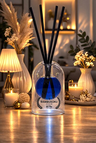 BAMBUKOKU Bambu Çubuklu Oda Kokusu 100ml. Okyanus Kokusu. Özel Tasarım. Yoğun...