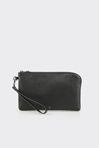 Elle Shoes Siyah Deri Erkek El Çantası