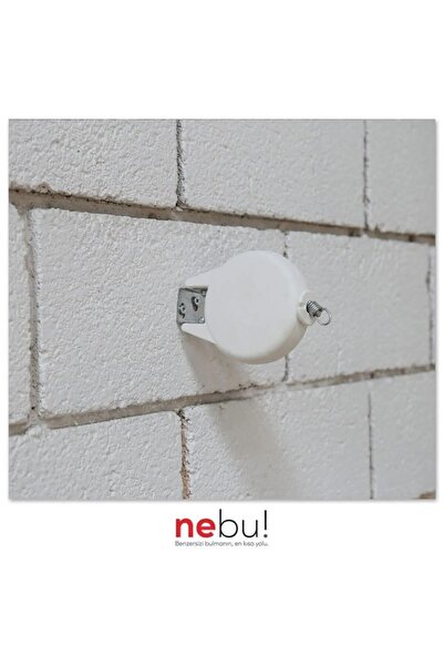 Saatistan Katlanabilir 4.2mt Portatif Çamaşır İpi, Duvara Monte, Pratik ve Ko...