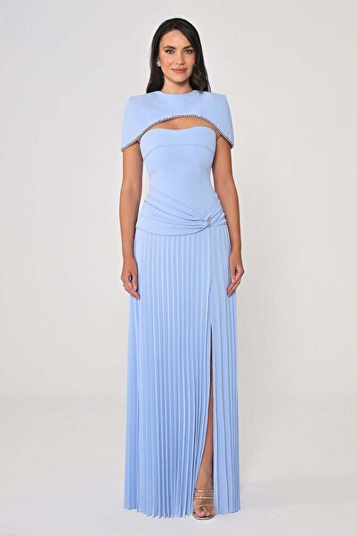 ALFABETA فستان سهرة فاخر بتصميم جذاب من قطعتين - الفابيتا