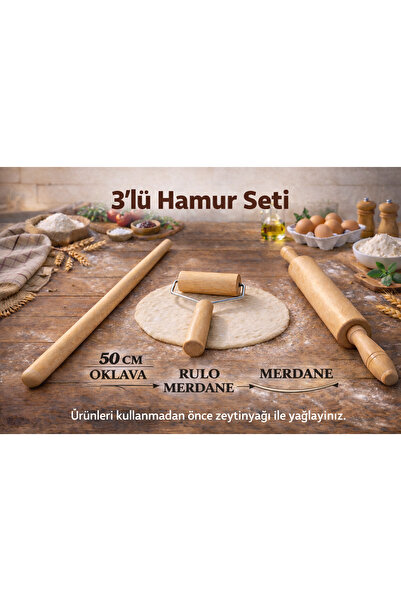 Kifnexwood 3’LÜ HAMUR AÇMA SETi