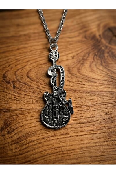 Meneva Aksesuar Electric Guitar Figured Necklace