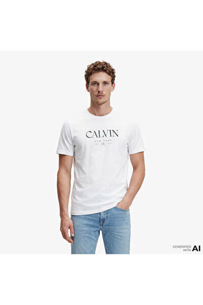 Calvin Klein 20S Graphic Men's White T-Shirt