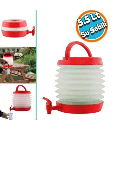 Saatistan Pratik Katlanabilir Su Sebili 5,5 Litre, Hafif ve Taşınabilir Tasarım