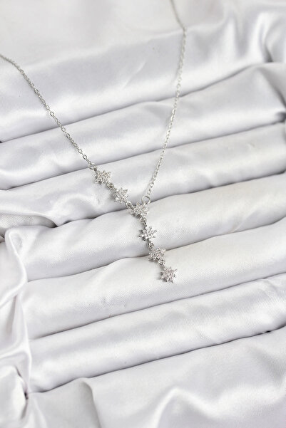 Clariss 316L Steel Chain Silver Color Polar Star Model Women's Necklace