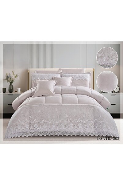 ROSHAN Luxurious royal Lace double bedsheet with an elegant design, made of m...