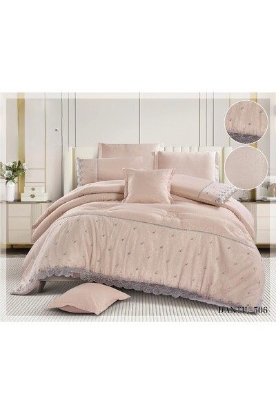 ROSHAN Luxurious royal Lace double bedsheet with an elegant design, made of m...