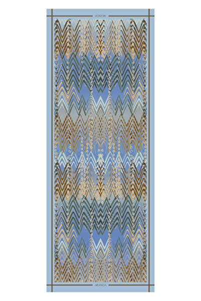 Arancia Șal albastru din modal 70X200