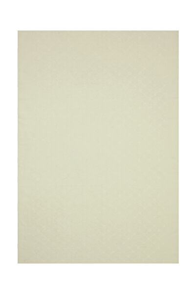 Aker Ecru Logo Patterned 70X190 cm Koza Shawl