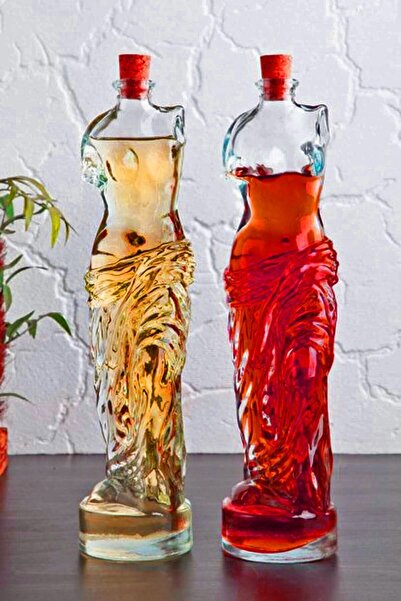 moontime alaçatı Şık Kadın Figürlü Yağdanlık ve Sosluk 200 ml 2'li Set