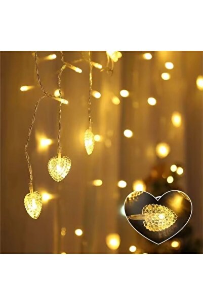 Generic Heart-Shaped LED String Lights with Remote Control for Holiday and Pa...