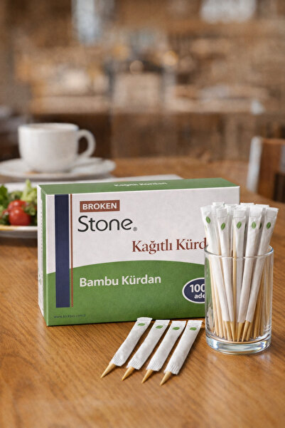Broken Stone Kağıt Kürdan 1000 Adet – Hijyenik ve Dayanıklı Tek Kullanımlık