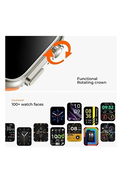 hiwatch Smart Watch Larger Display ,Video Controlling Assistant Wireless Charging,