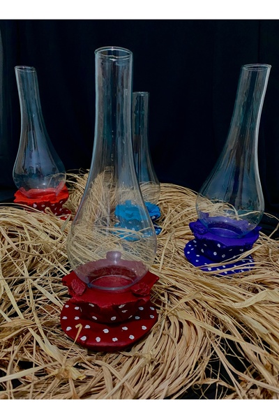 Momi nostaljik cam mumluk şamdan