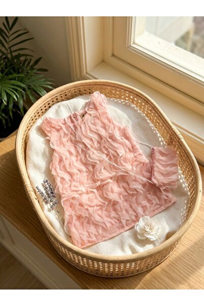 Bebibo Çantalı Kız Bebek Elbise Düğün Doğum Günü Tütü Elbise