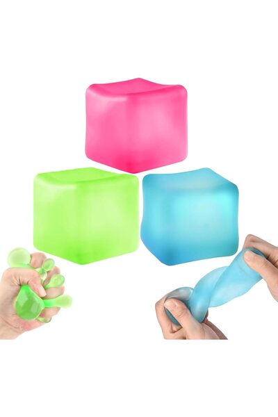 Arabest Stress Cube Squishy Toys, Slow Rising Ice Cube Stress Balls, Sensory ...