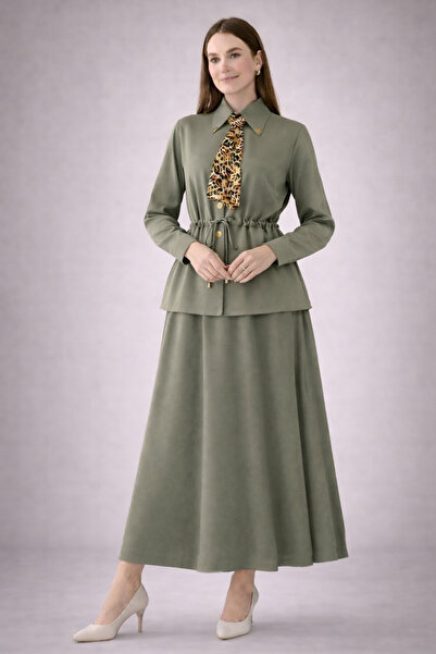 benguen Scarf Double Set N7193 Green