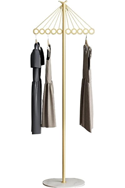 Arabest Creative Coat Rack With Rock Base & 10 Hooks Freestanding Clothes Rac...
